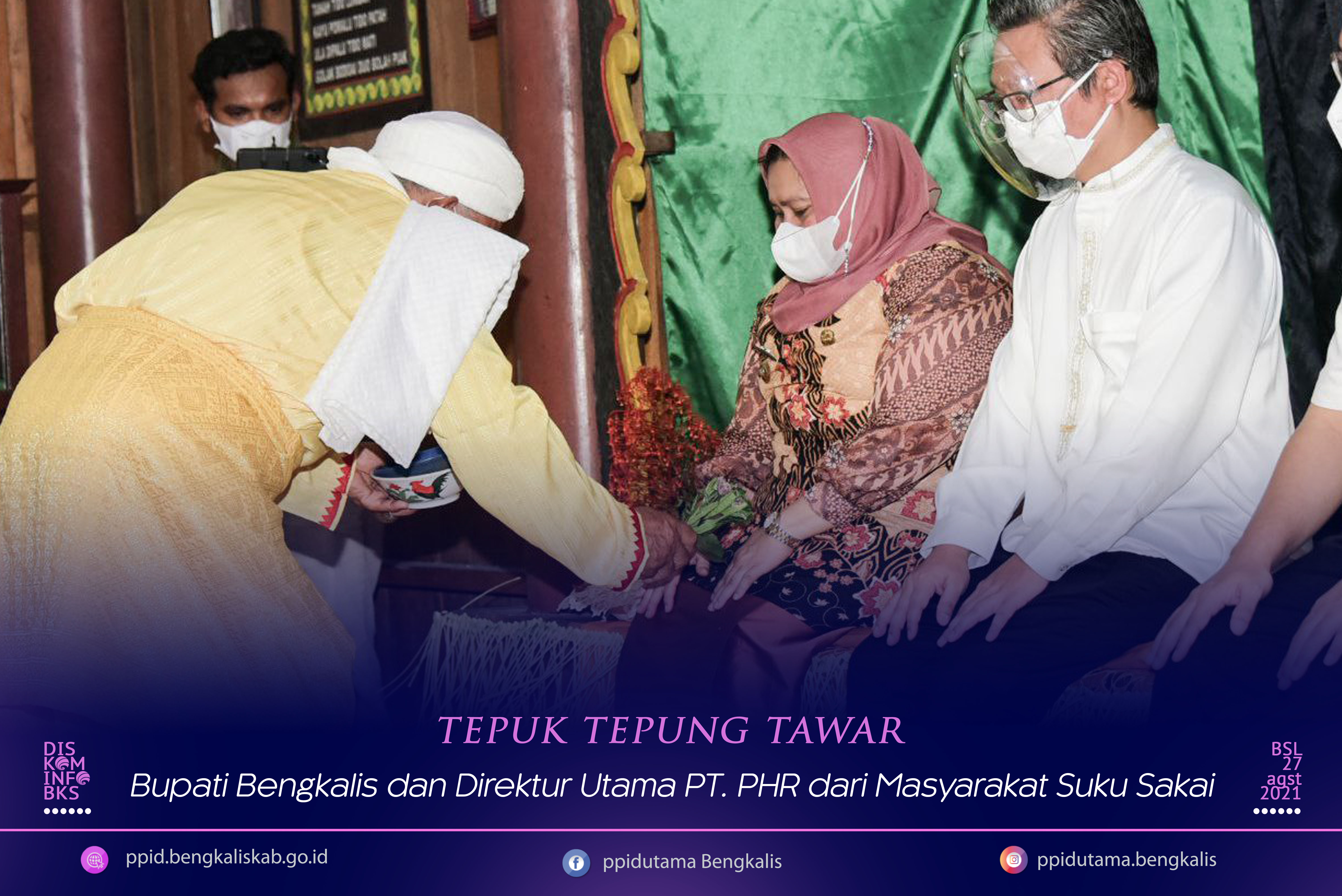 Tepuk Tepung Tawar Bupati Bengkalis Dan Direktur Utama Pt Phr Dari