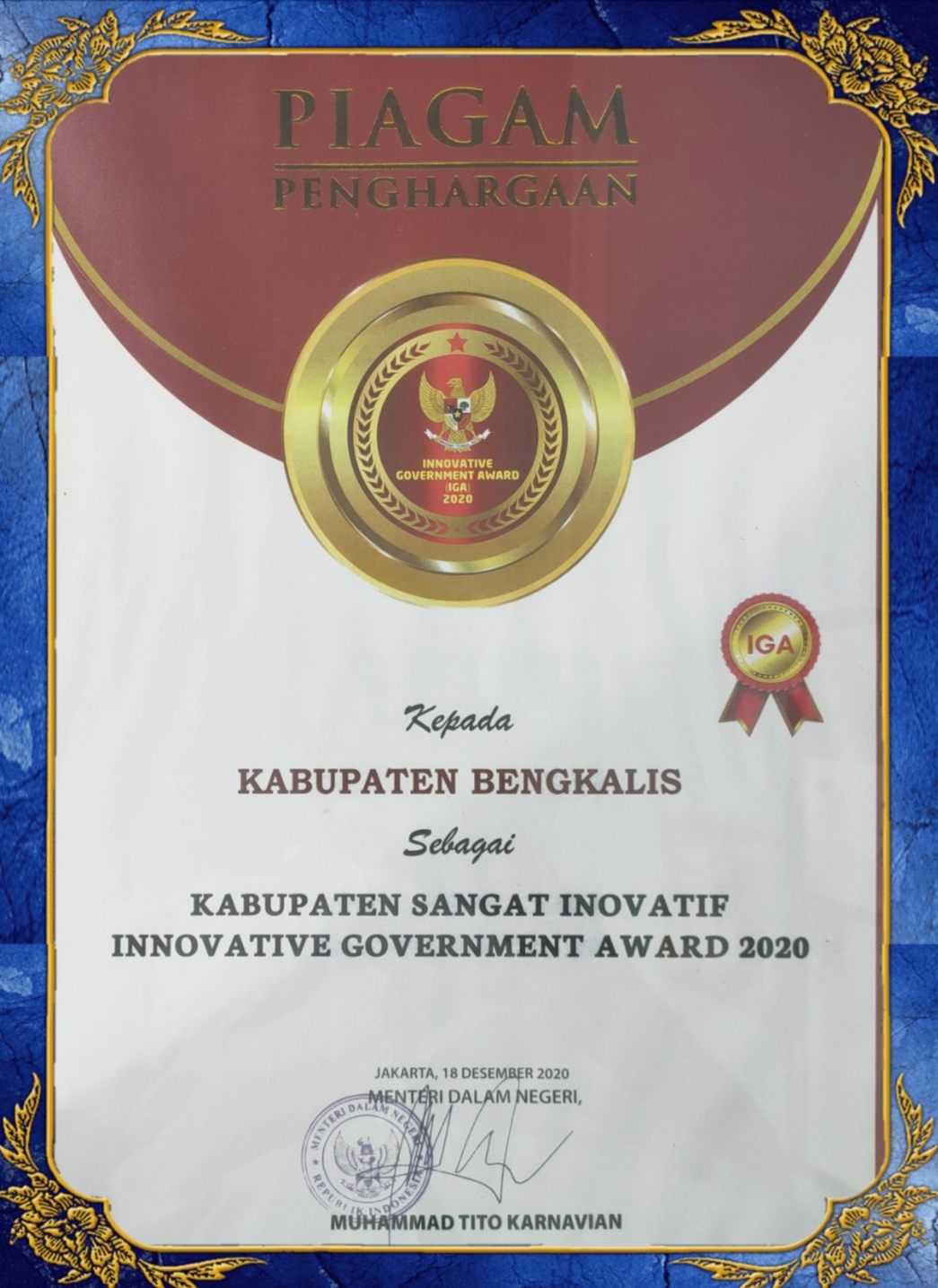 Innovative Government Awards (IGA)